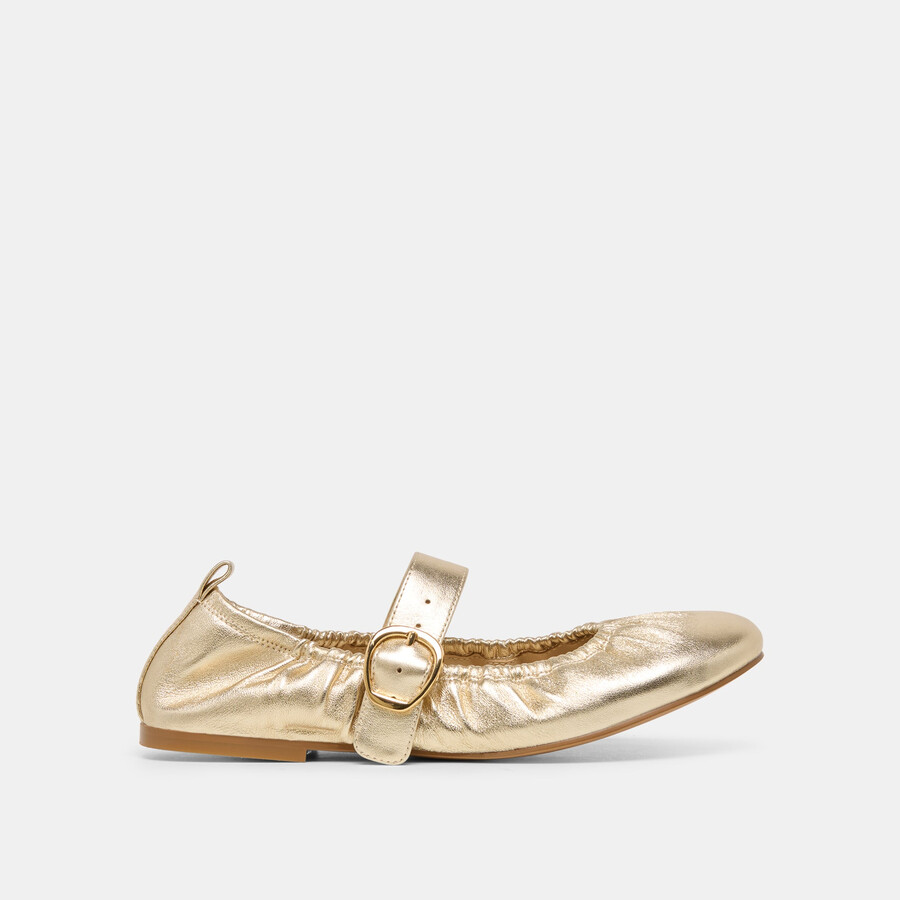 caely ballerinas aus platinleder