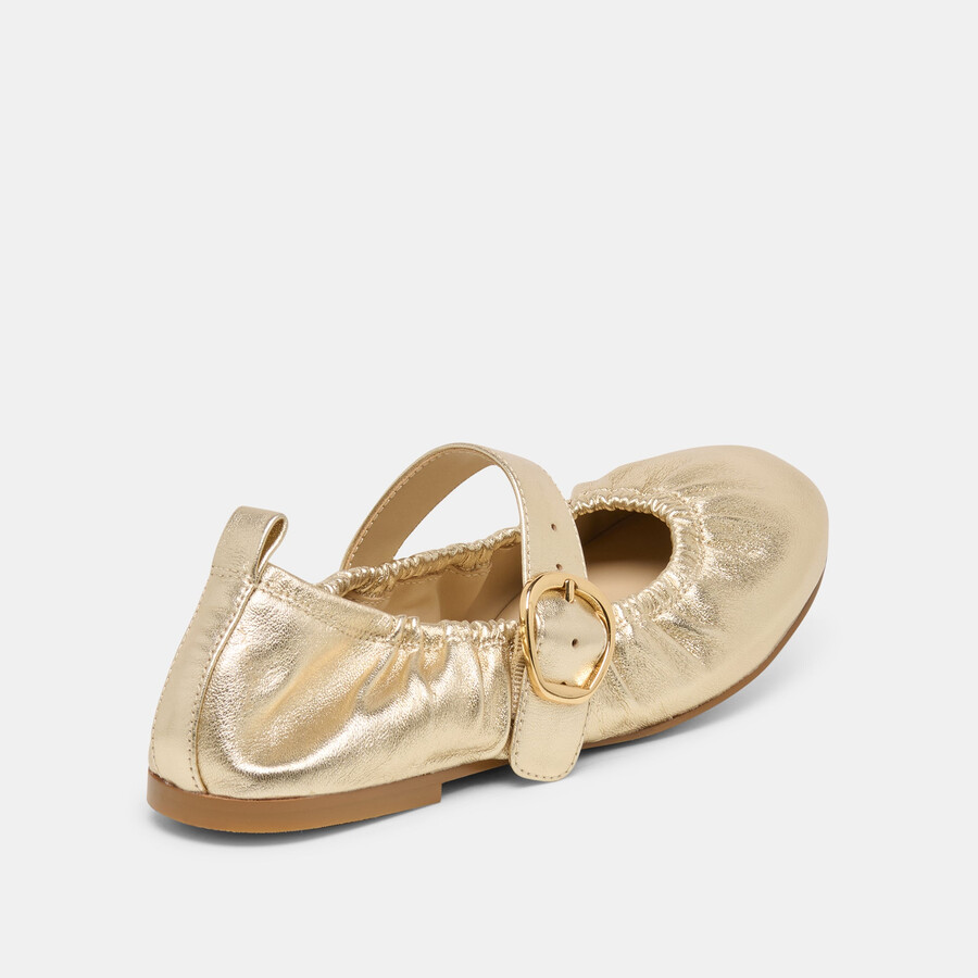caely ballerinas aus platinleder