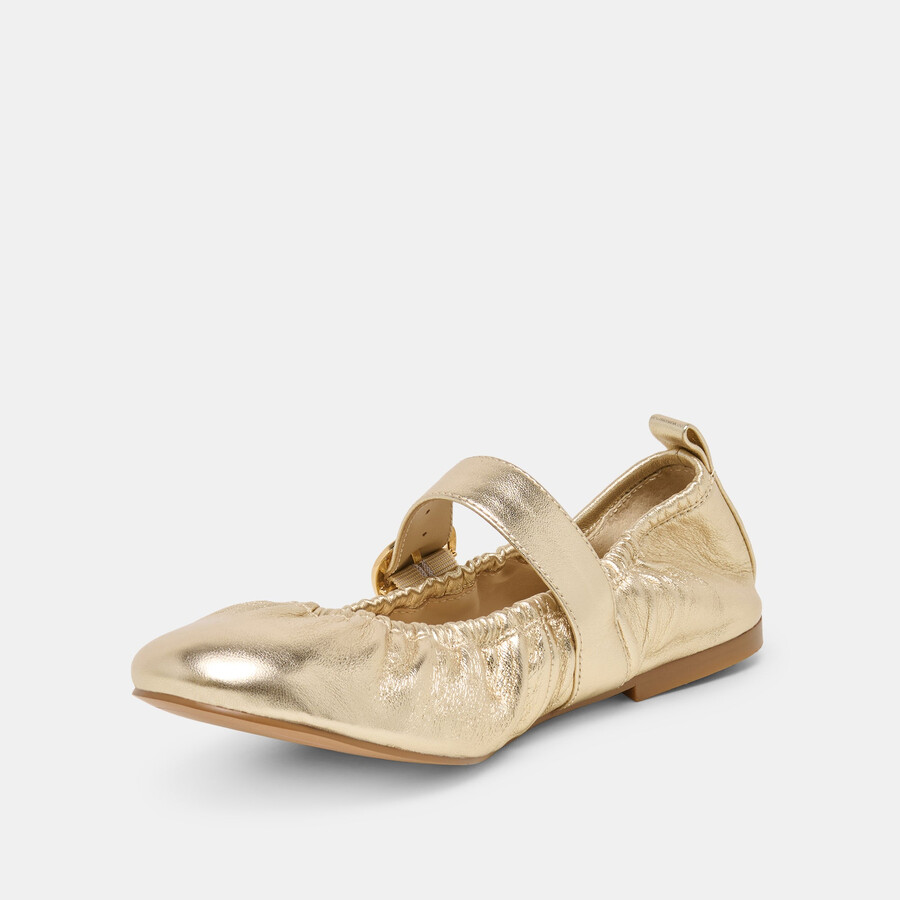 caely ballerinas aus platinleder