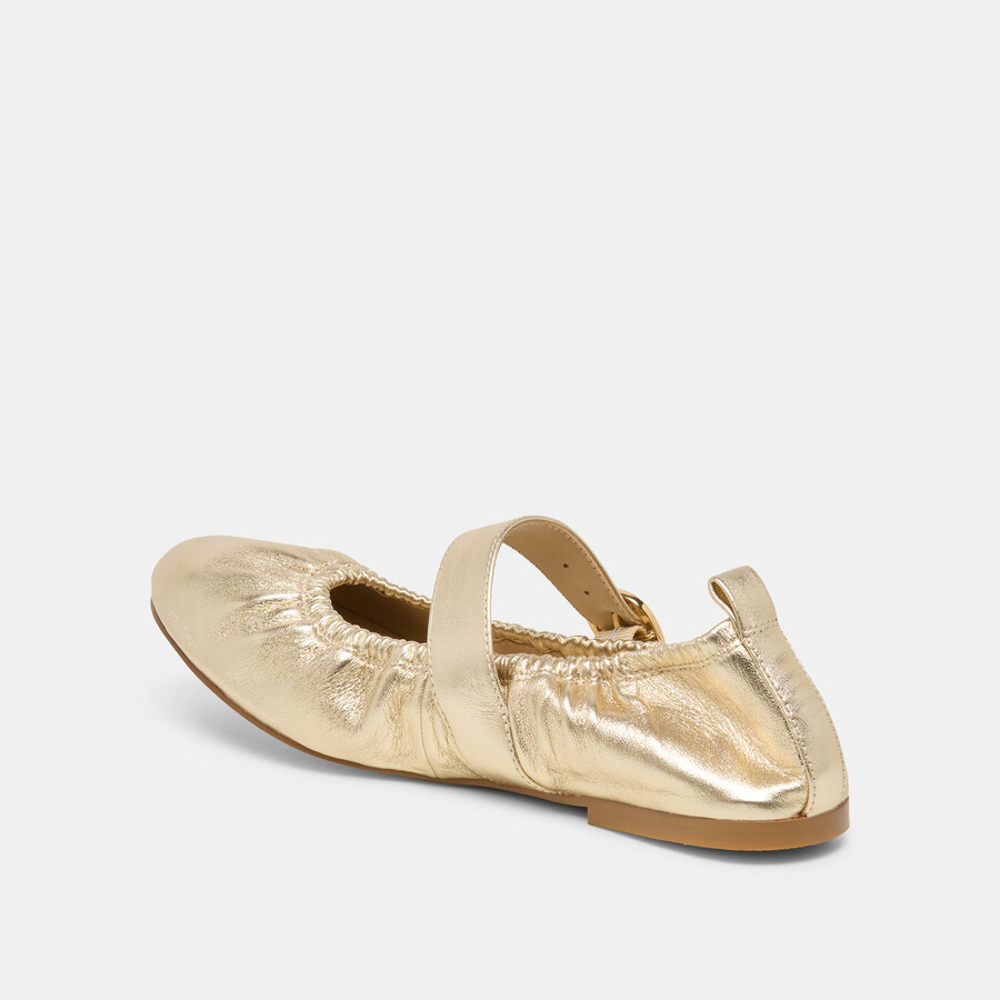 caely ballerinas aus platinleder