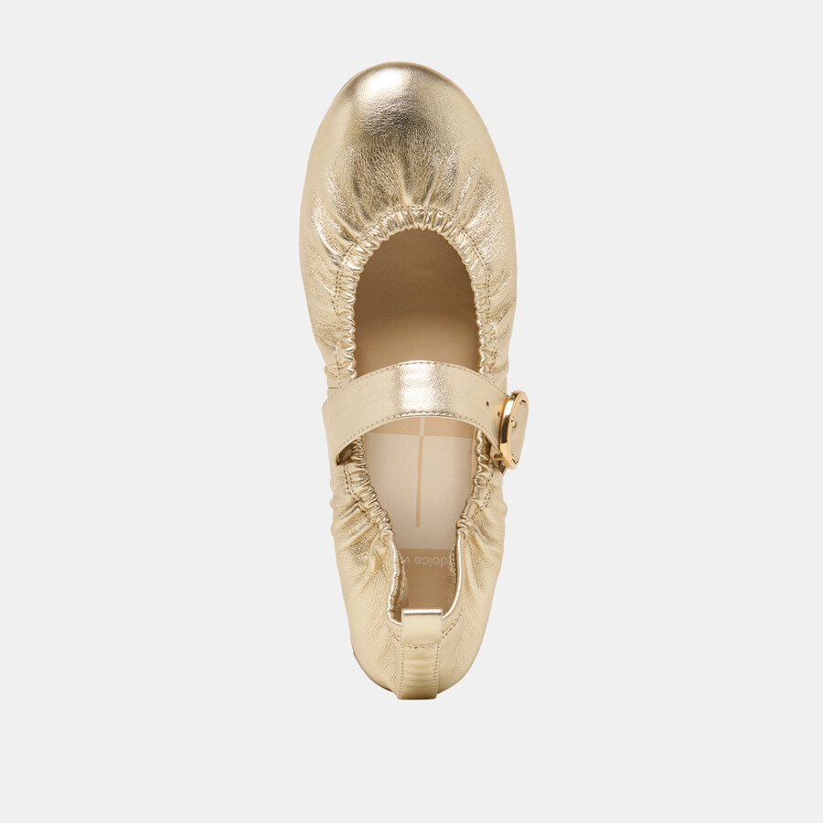caely ballerinas aus platinleder