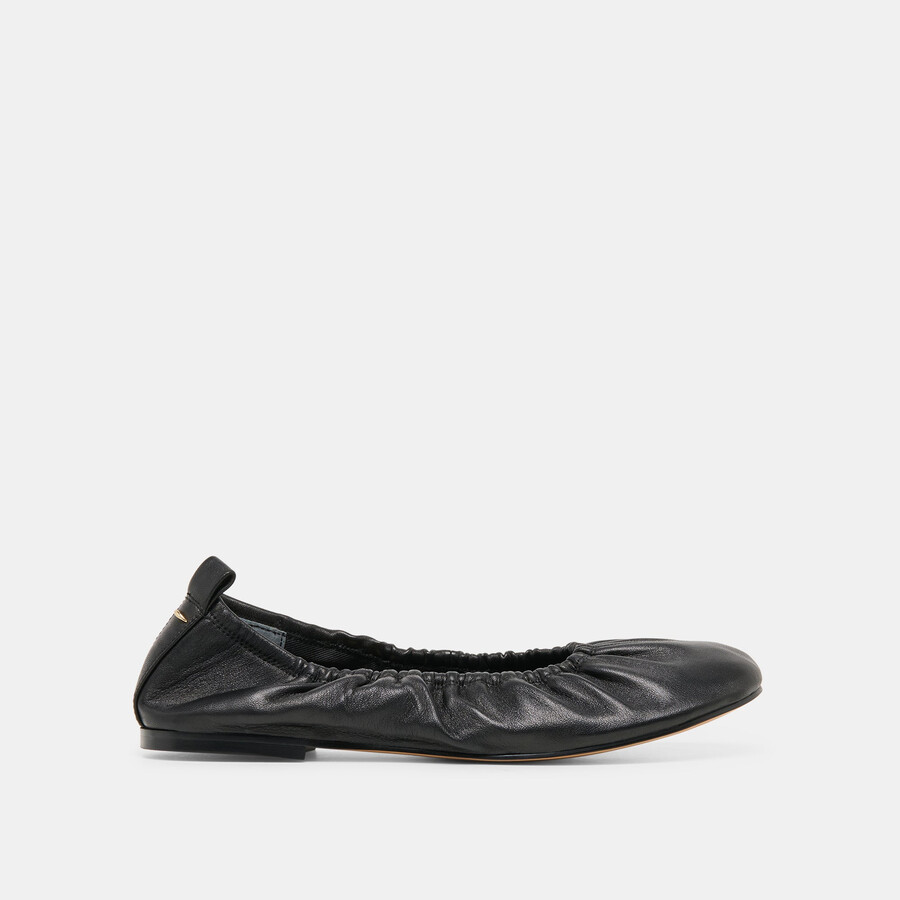 conrad ballerinas aus schwarzem leder
