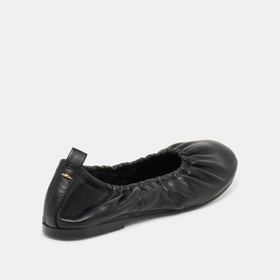 conrad ballerinas aus schwarzem leder