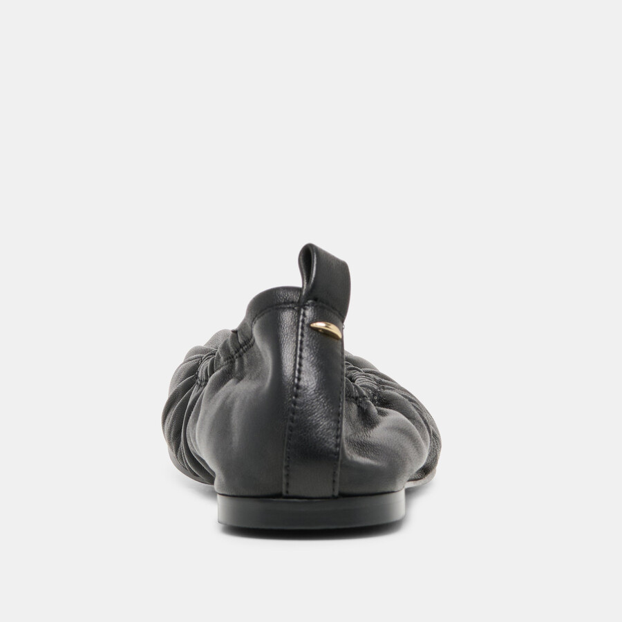 conrad ballerinas aus schwarzem leder