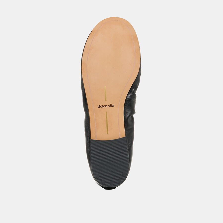 conrad ballerinas aus schwarzem leder