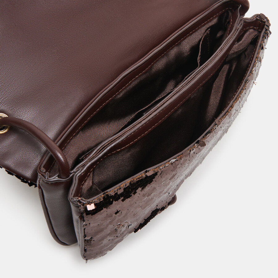 alice schultertasche braun pailletten stella