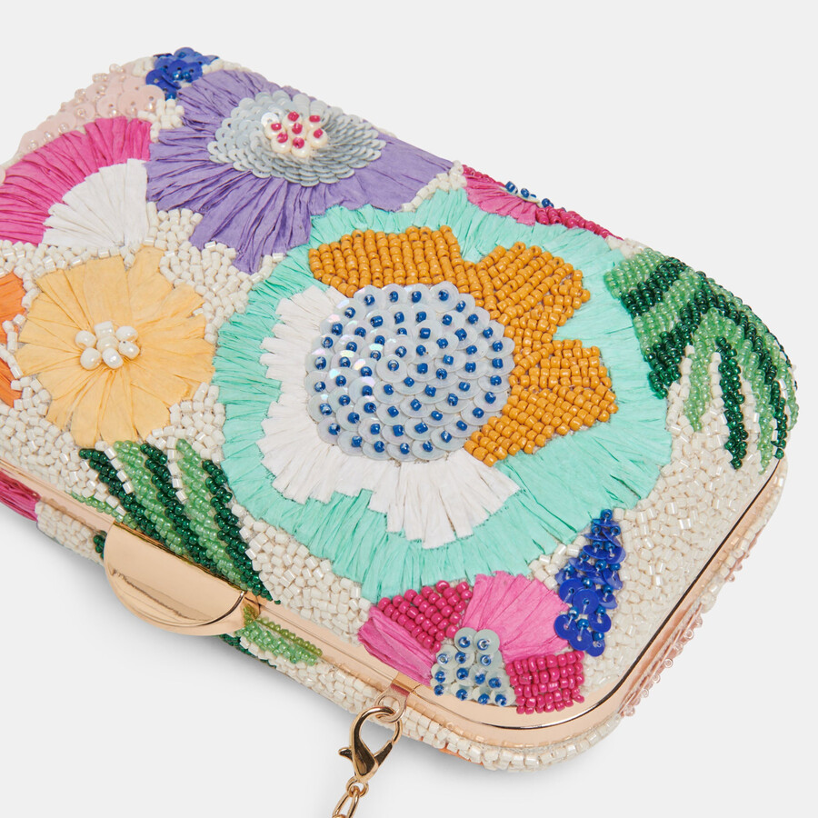 daisy clutch pastellfarben mehrfarbig perlen