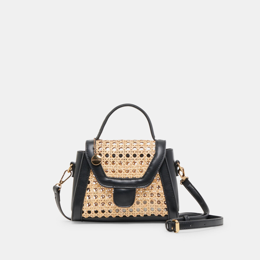 tropez crossbody schwarzer naturstock