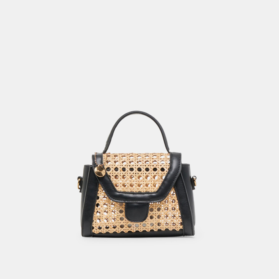 tropez crossbody schwarzer naturstock