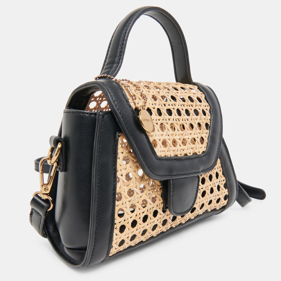 tropez crossbody schwarzer naturstock