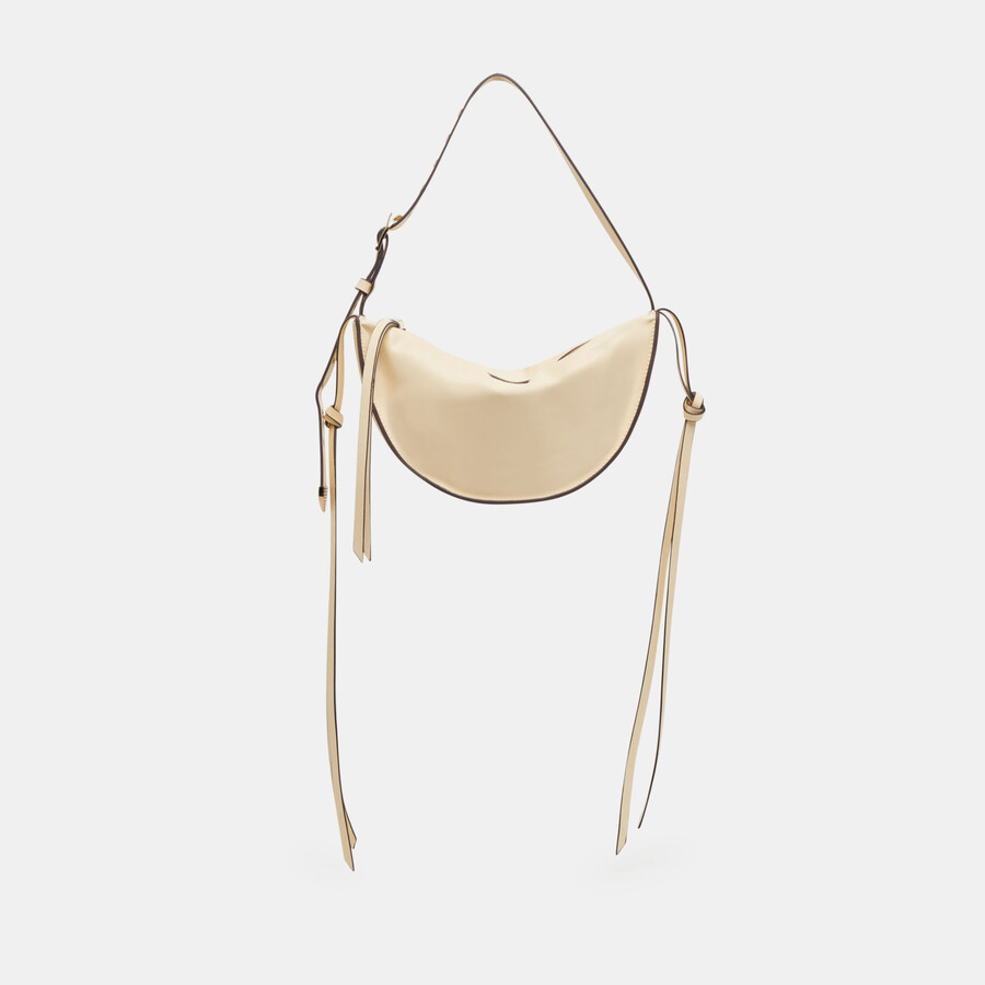 verona schultertasche aus butterfarbenem leder
