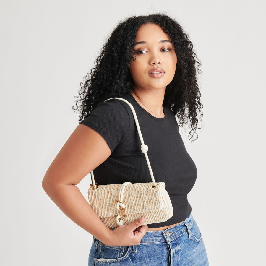 alice schultertasche aus natürlichem bast