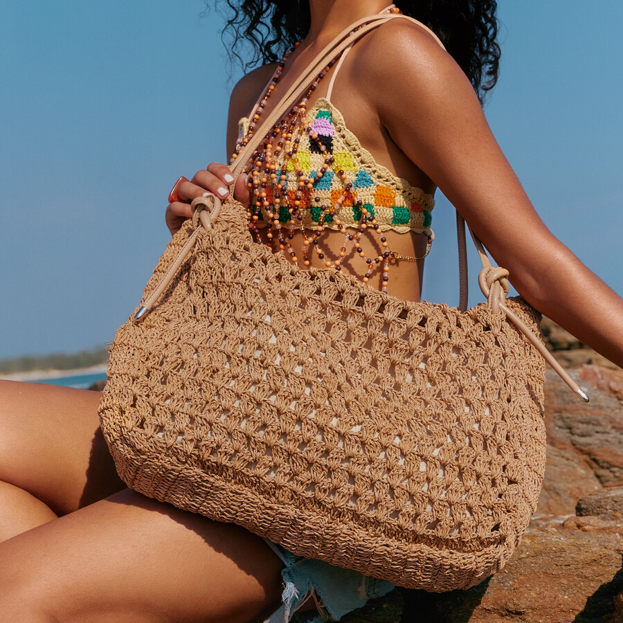 ravello tote aus natürlichem raffia