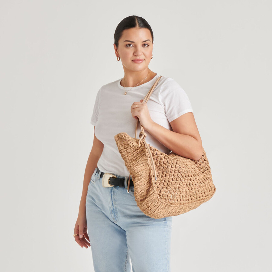 ravello tote aus natürlichem raffia