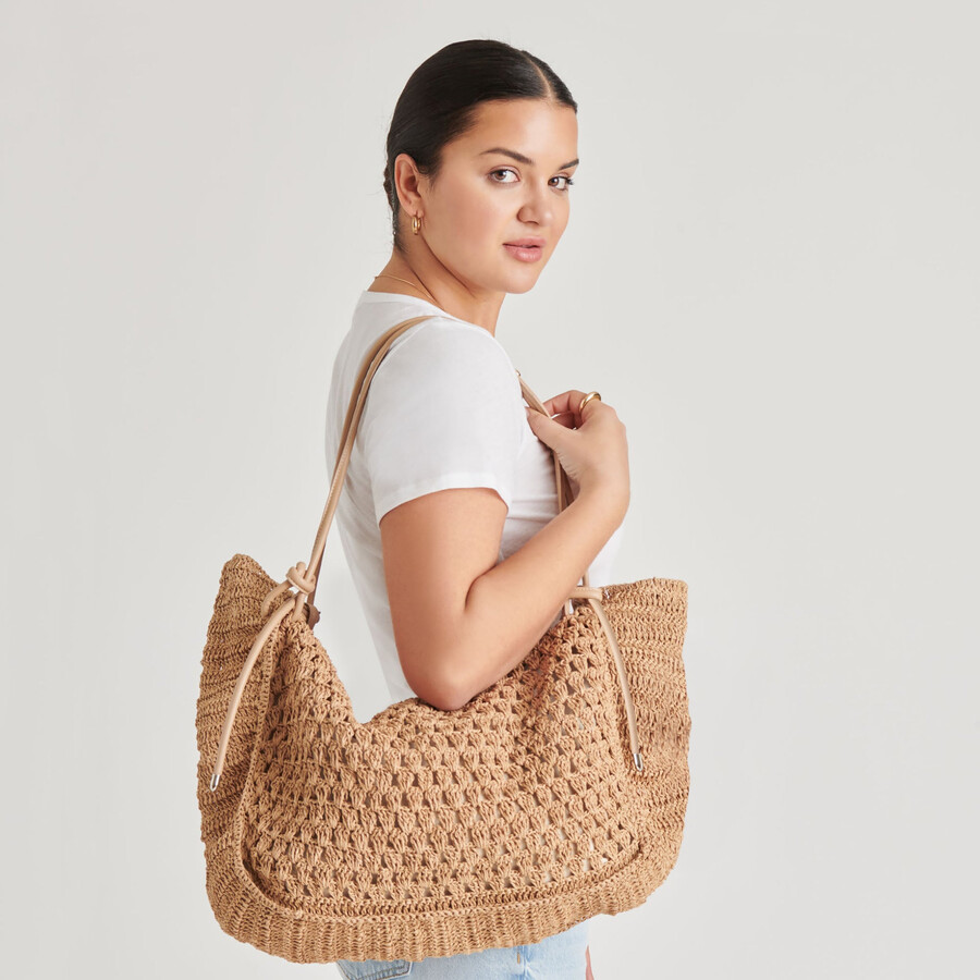ravello tote aus natürlichem raffia