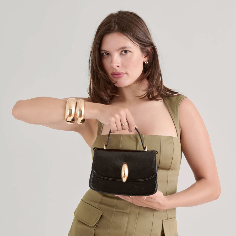 lucia crossbody schwarz crackled stella