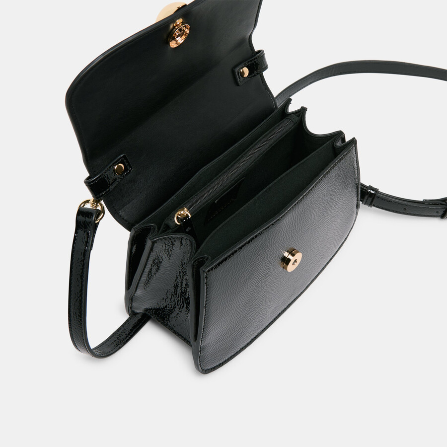 lucia crossbody schwarz crackled stella