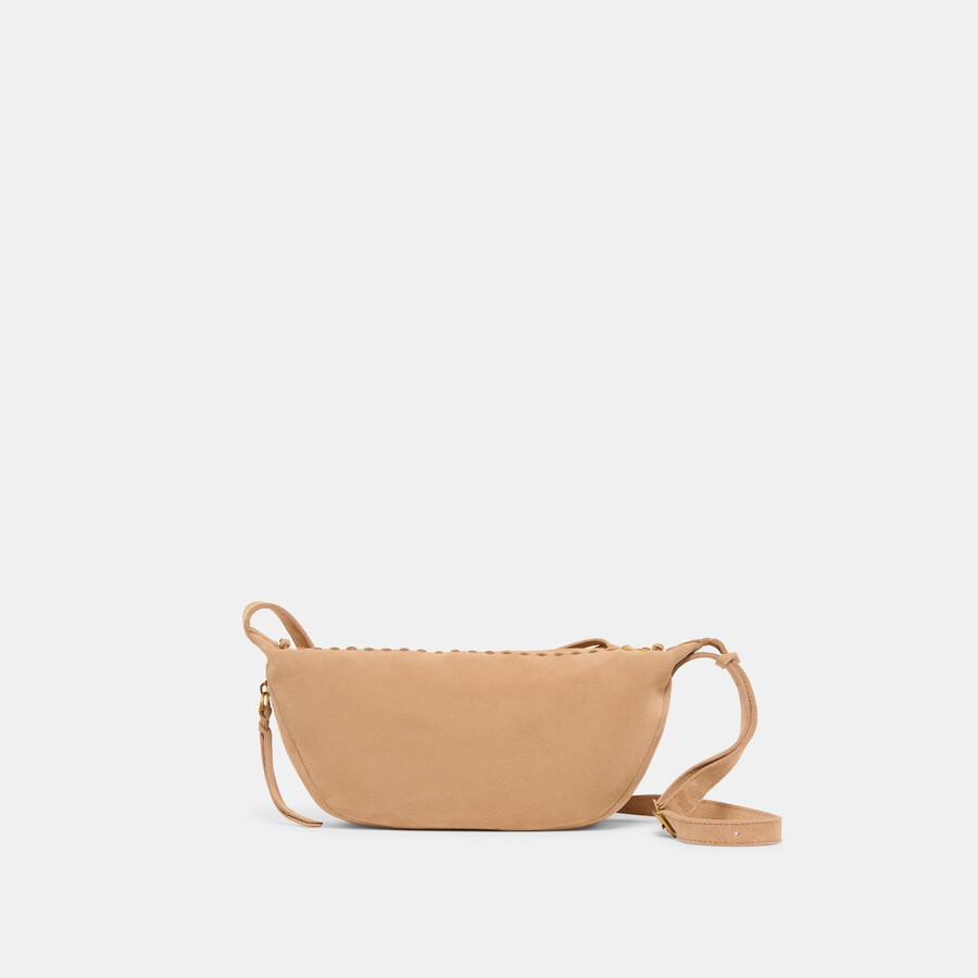 lipari crossbody beige wildleder