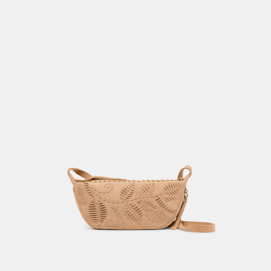 lipari crossbody beige wildleder