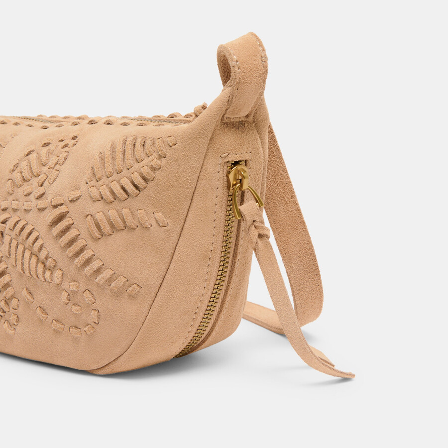 lipari crossbody beige wildleder