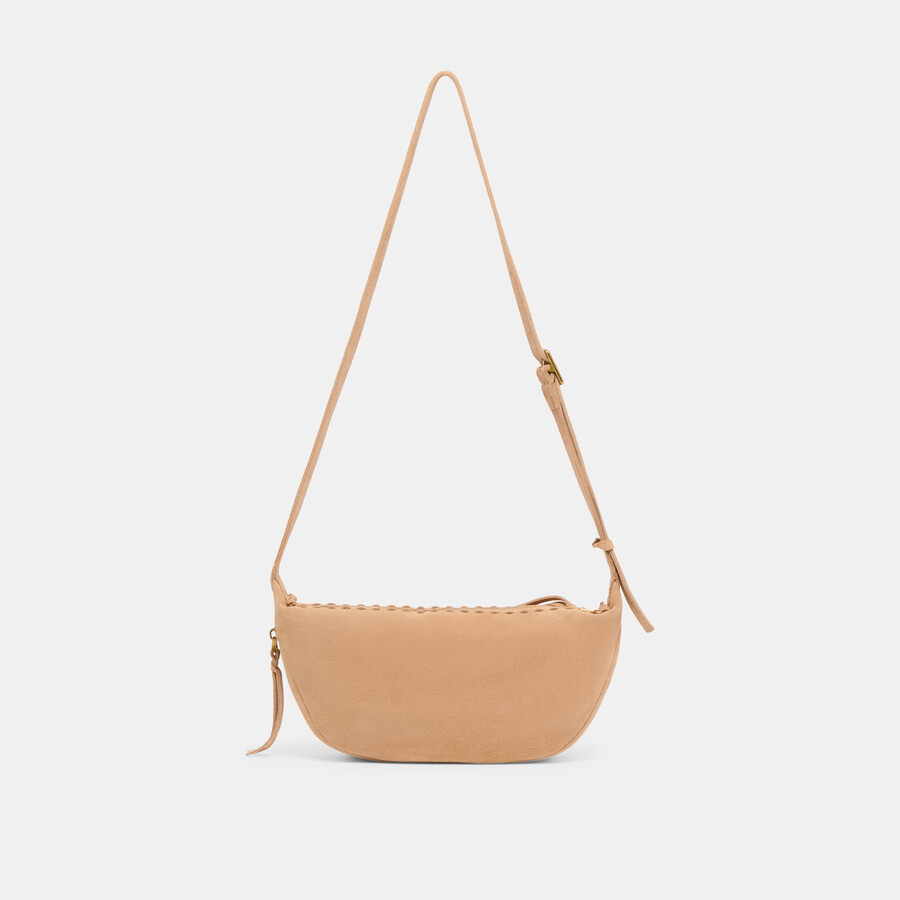 lipari crossbody beige wildleder