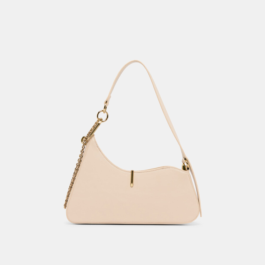 prya umhängetasche creme leder