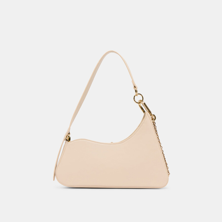 prya umhängetasche creme leder
