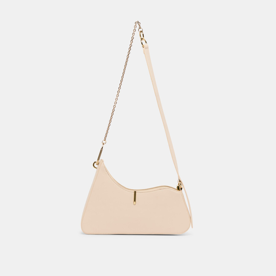 prya umhängetasche creme leder