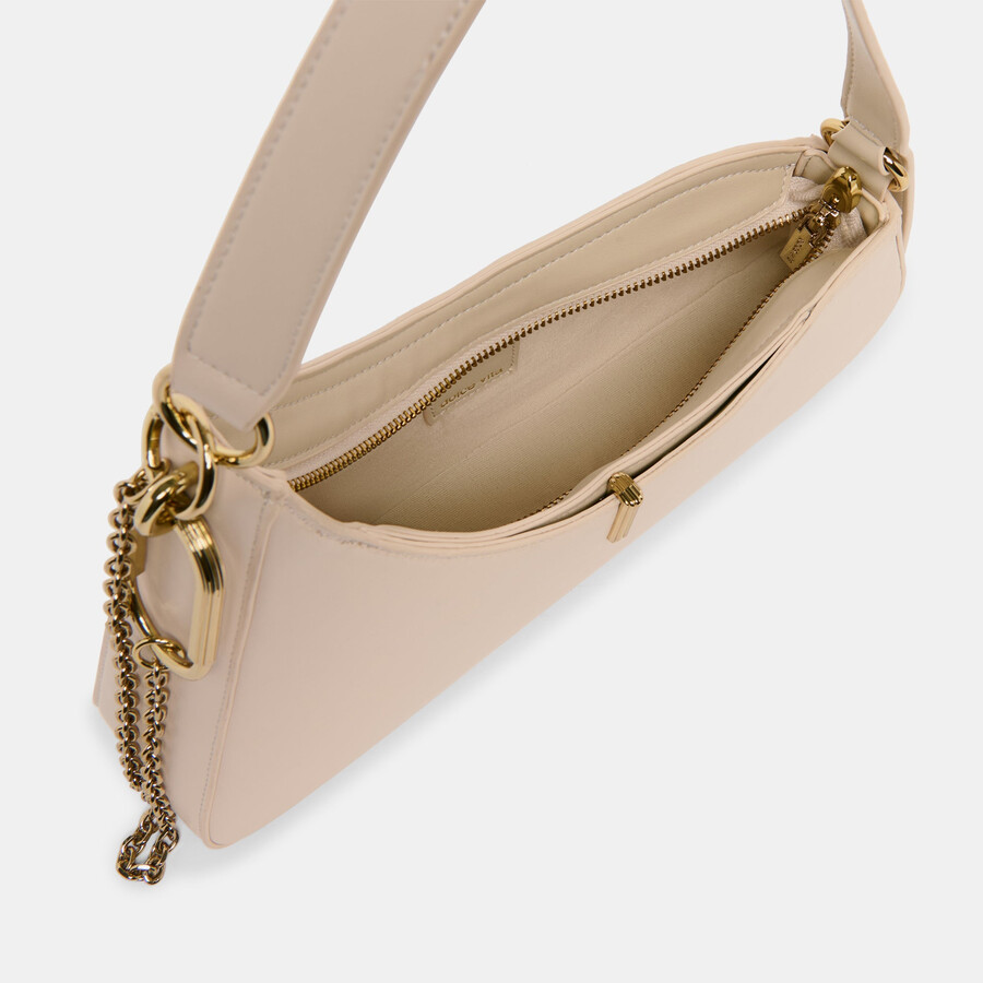 prya umhängetasche creme leder