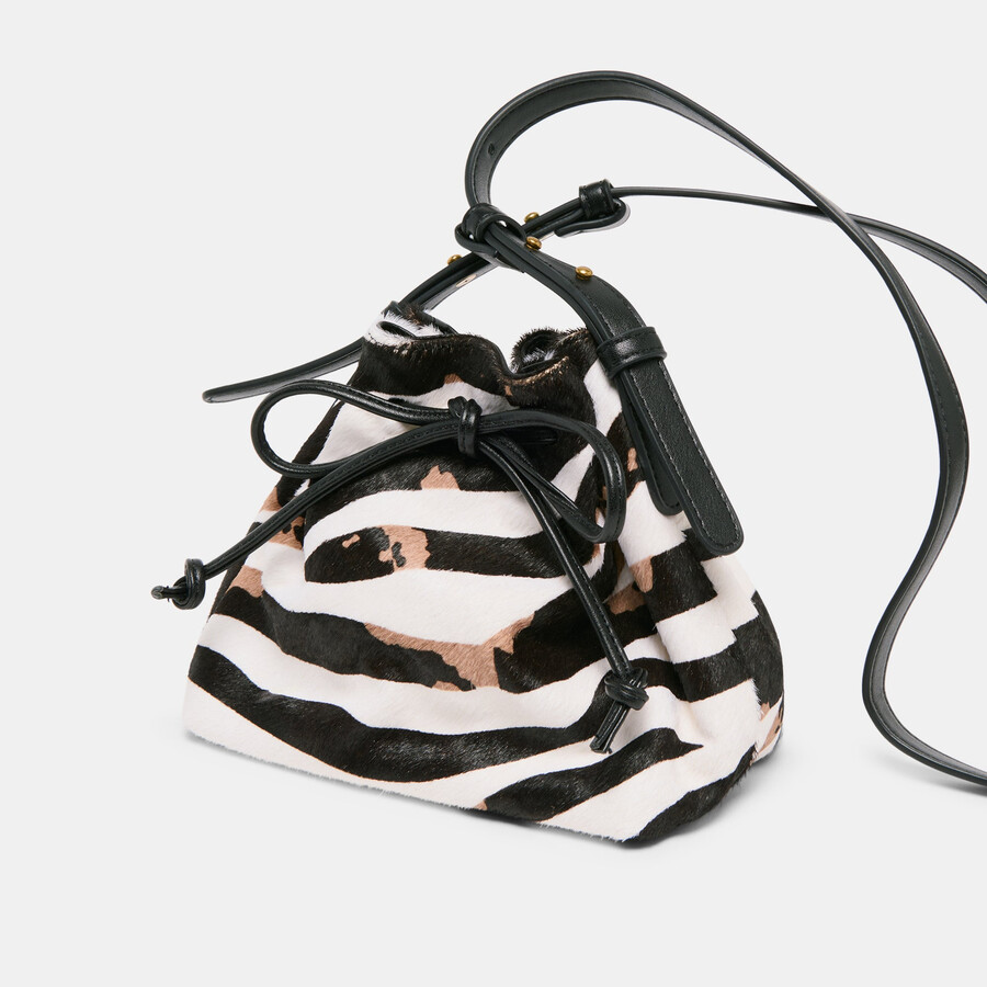 randi crossbody zebra kalbsfell