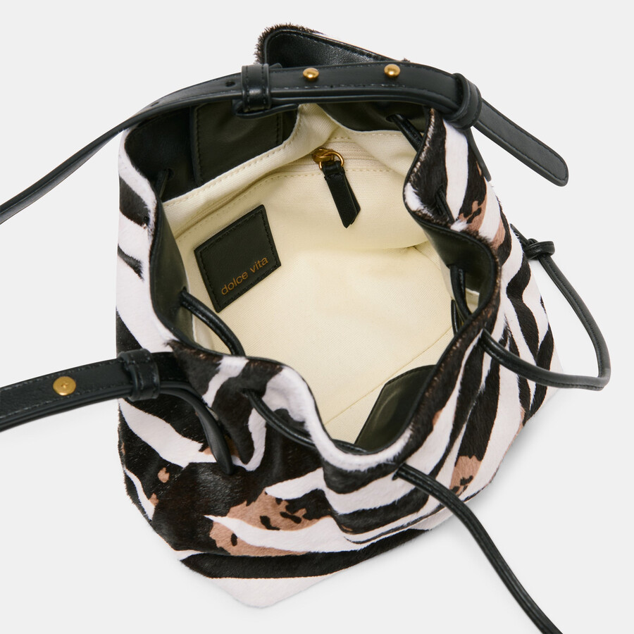randi crossbody zebra kalbsfell