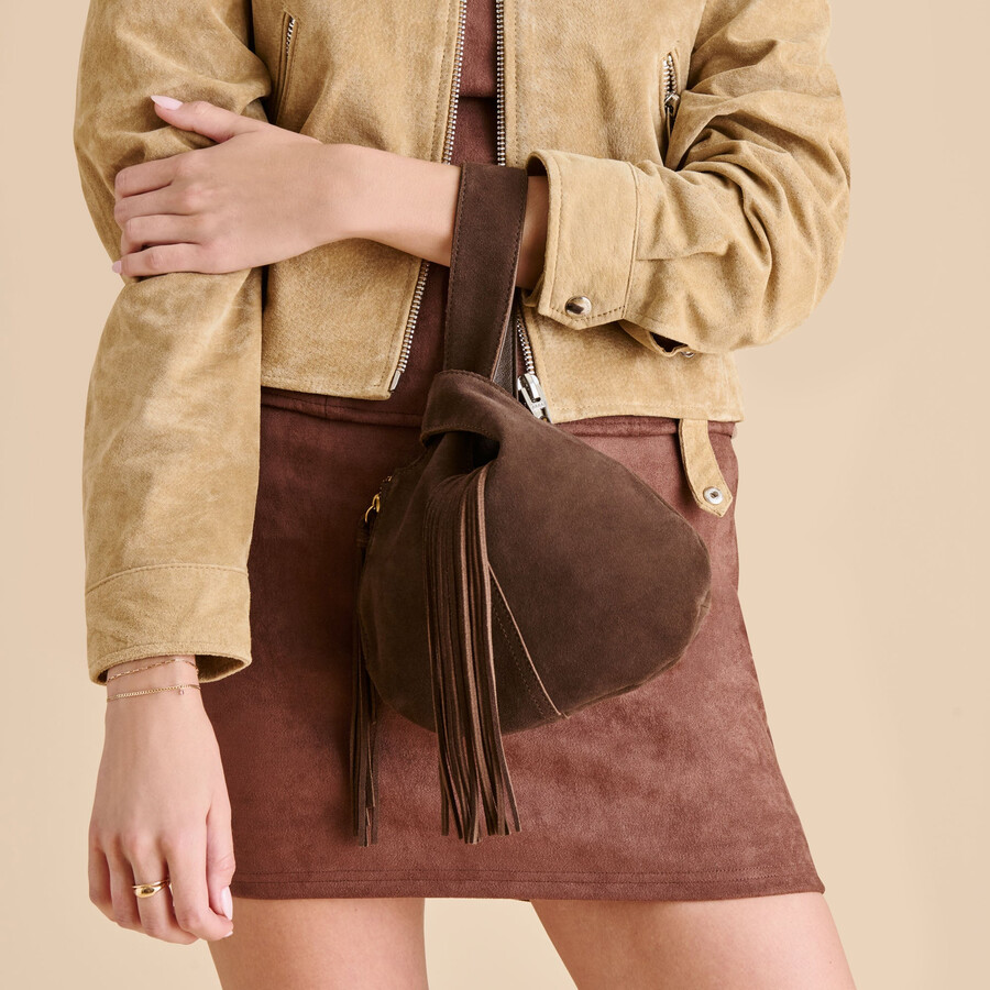 zury handtasche espresso wildleder