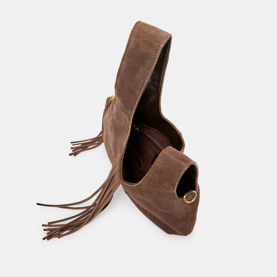 zury handtasche espresso wildleder