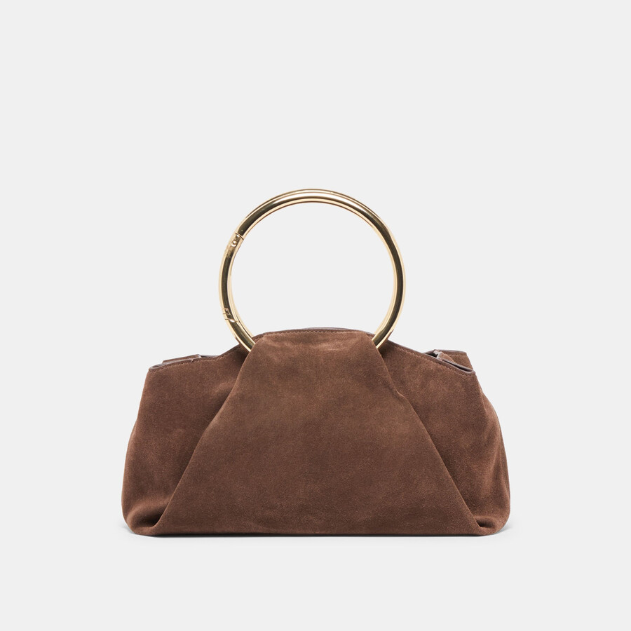 channing handtasche espresso wildleder