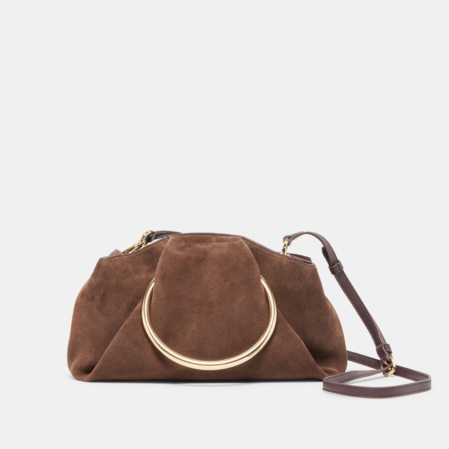 channing handtasche espresso wildleder