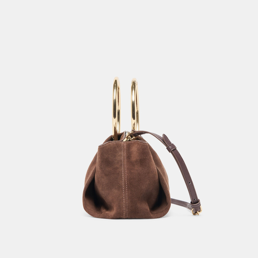 channing handtasche espresso wildleder