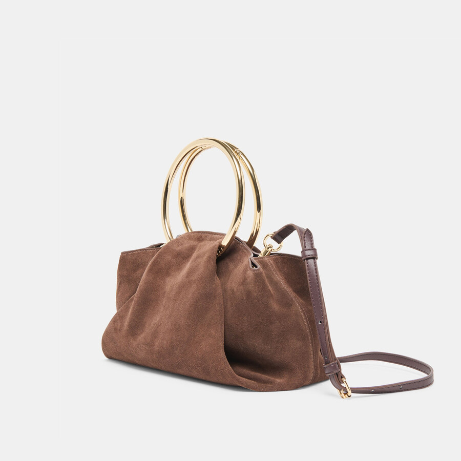 channing handtasche espresso wildleder