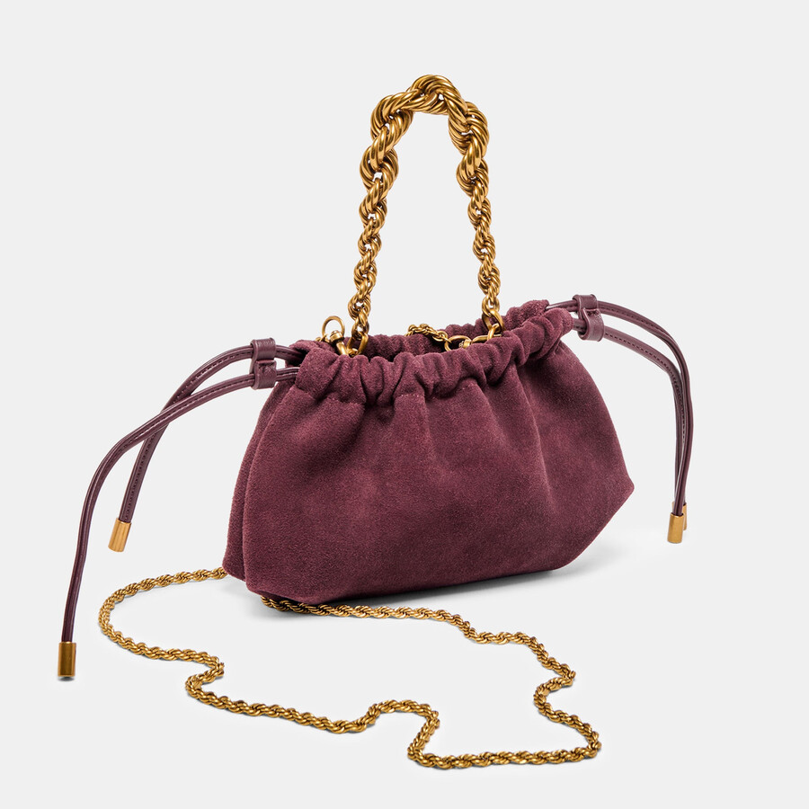 cleo crossbody burgunder wildleder