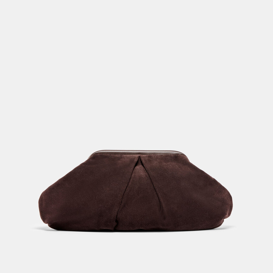 sahara clutch espresso wildleder