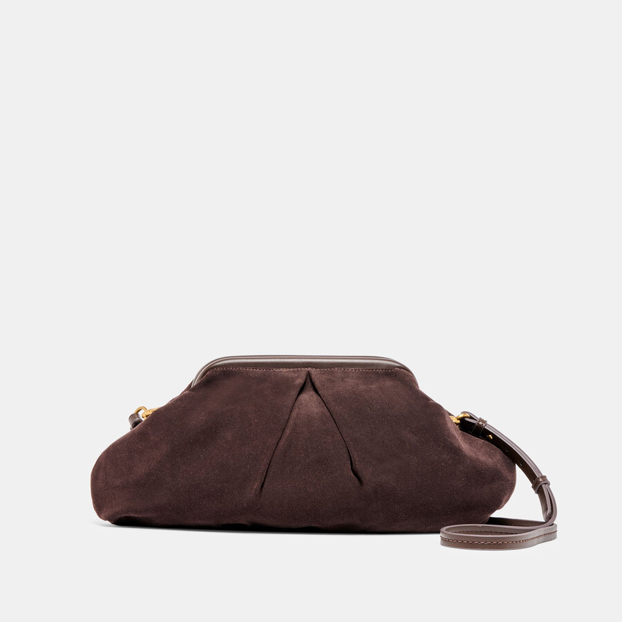 sahara clutch espresso wildleder