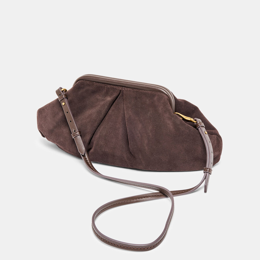 sahara clutch espresso wildleder