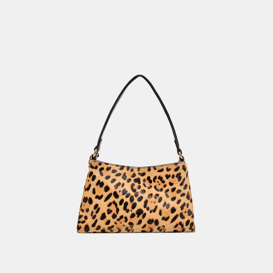 jagger schultertasche aus leopardenleder