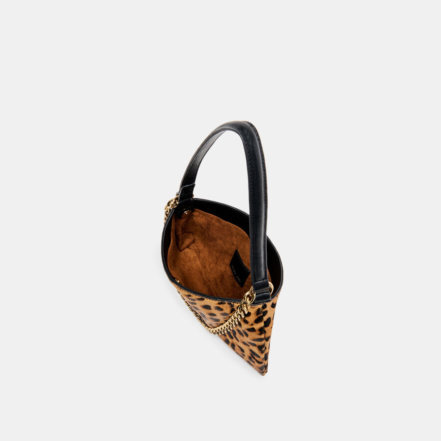 jagger schultertasche aus leopardenleder