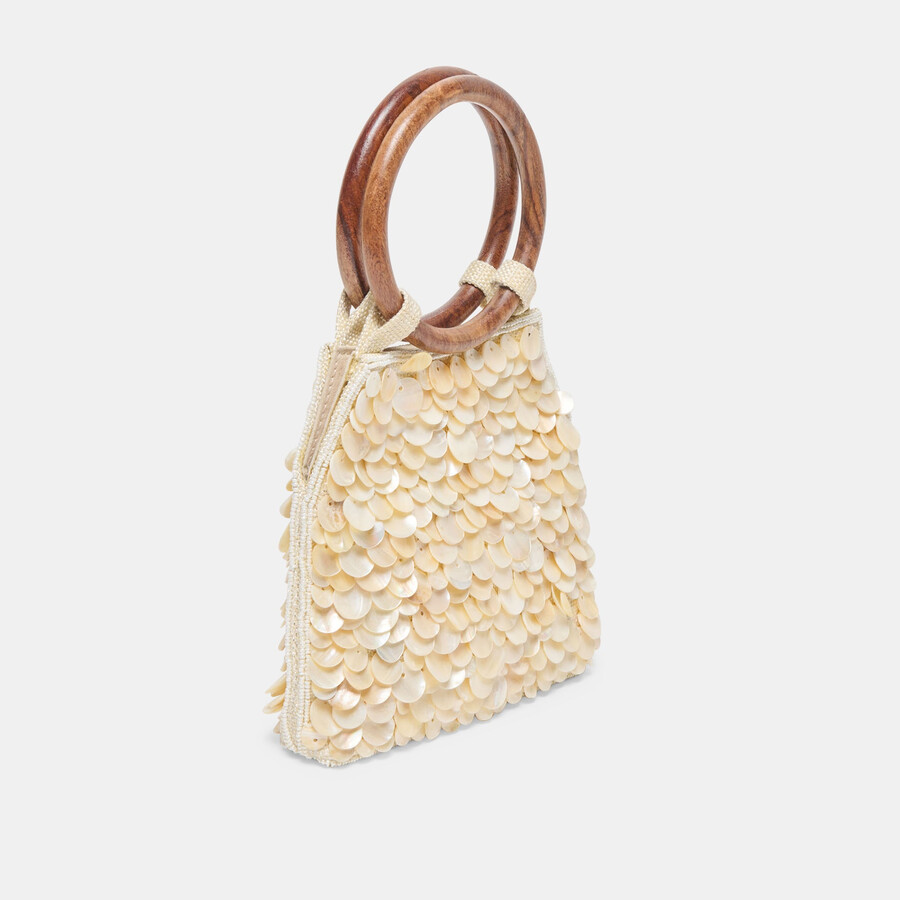 allegra handtasche mit natürlichen pailletten