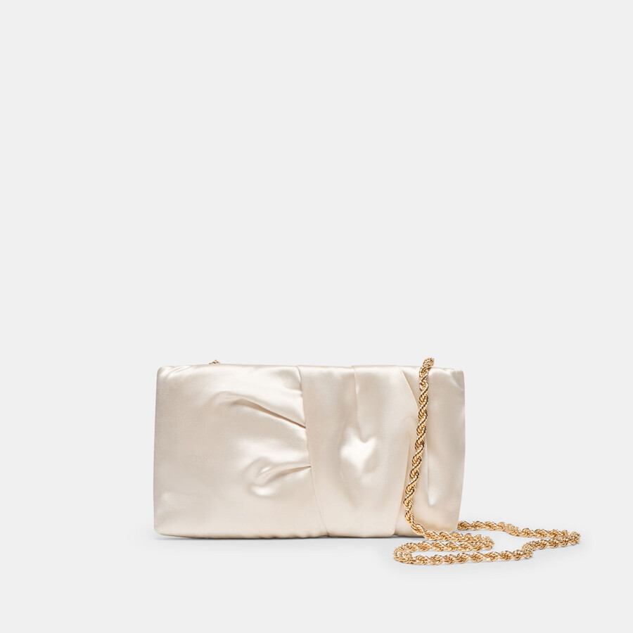 rozey clutch weißer satin