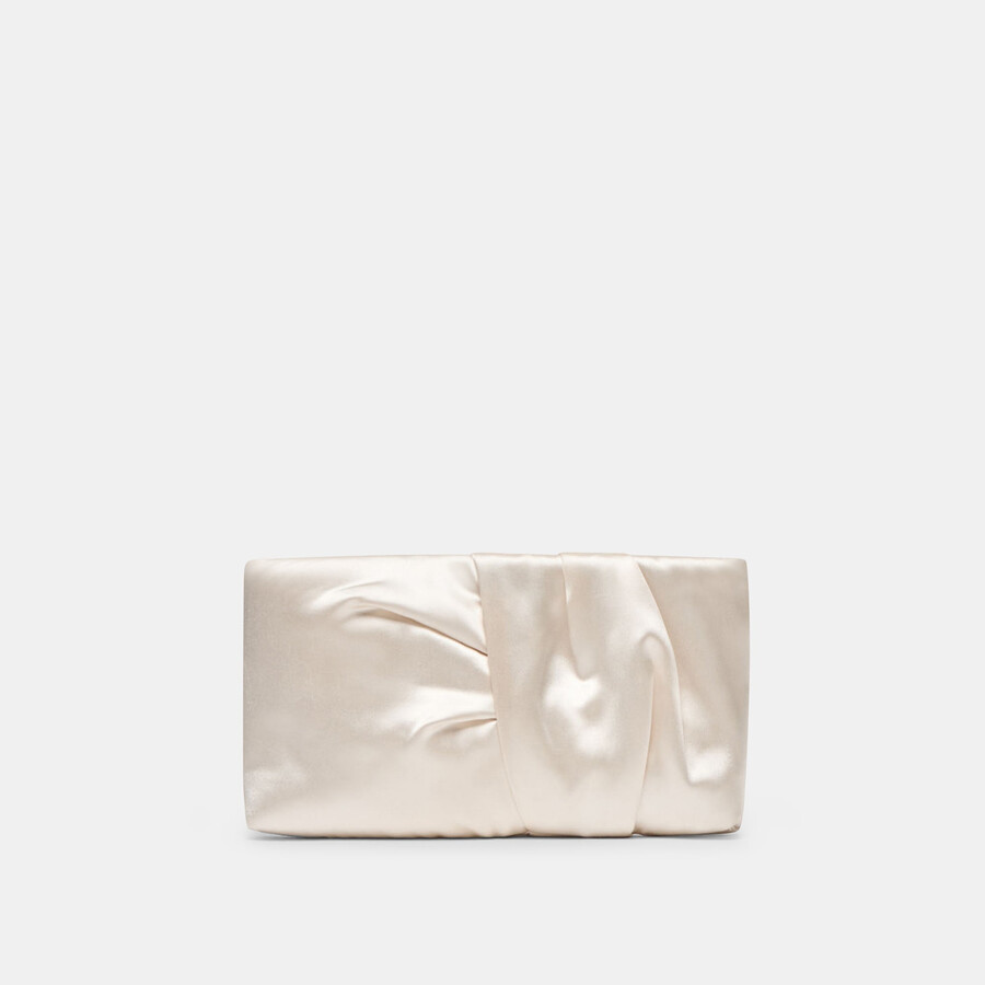 rozey clutch weißer satin