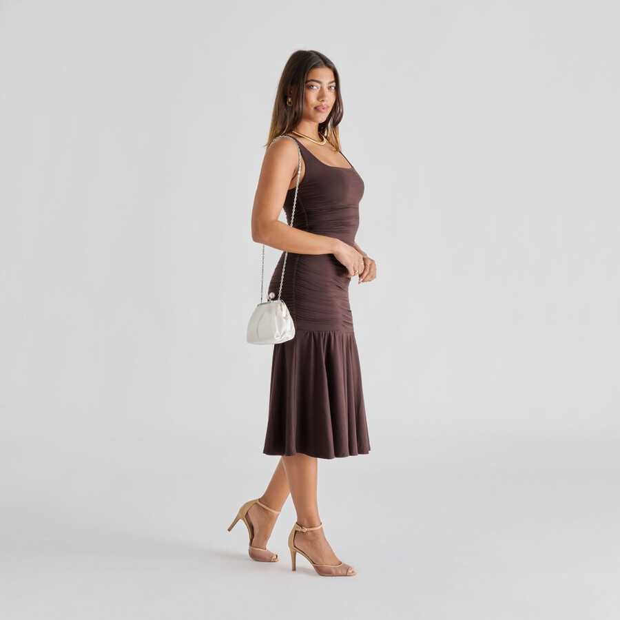 kendall clutch weißer satin