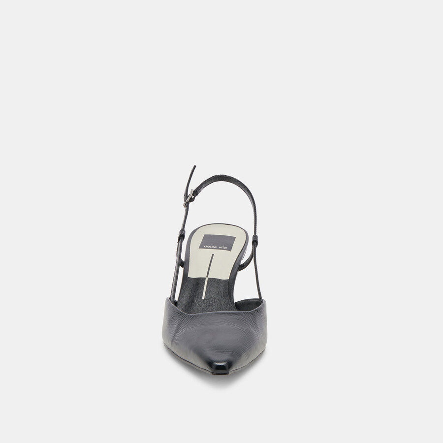 odela heels midnight crinkle lackleder