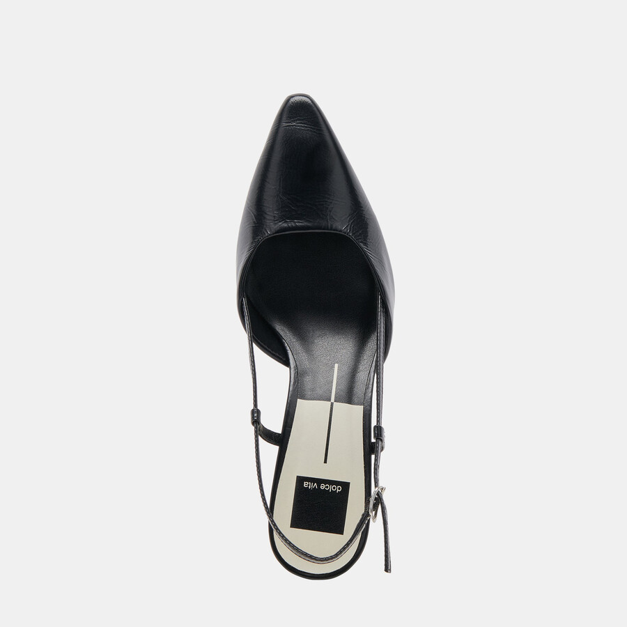 odela heels midnight crinkle lackleder