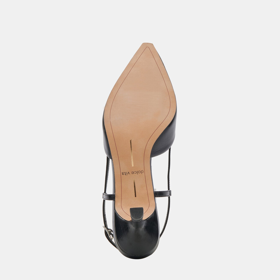 odela heels midnight crinkle lackleder
